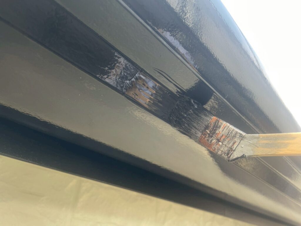 軒樋仕上げ２回目